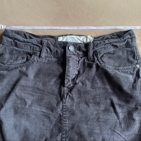 H&M Corduroy Mini Skirt - Gray, Size 4 - Picture 5 of 5